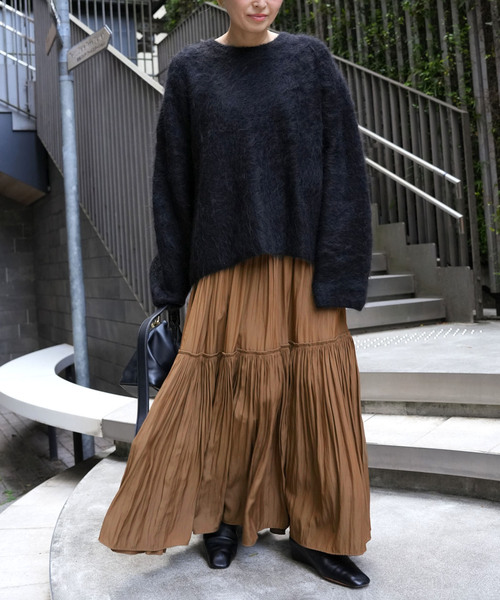 Gather Maxi スカート（スカート）｜Deuxieme Classe（ドゥーズィエム