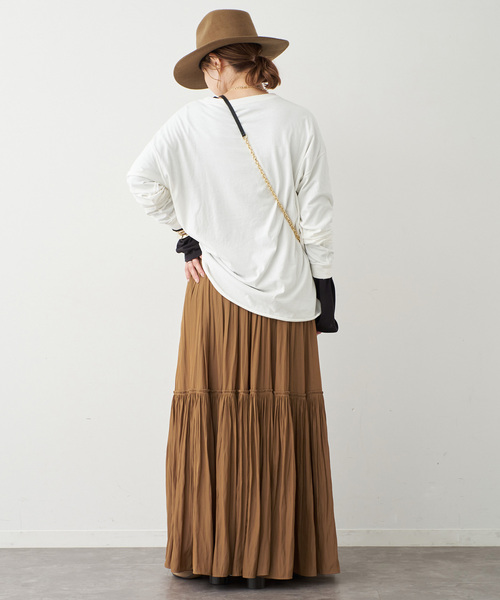 Gather Maxi スカート（スカート）｜Deuxieme Classe（ドゥーズィエム