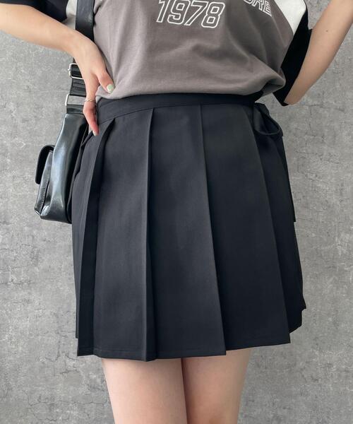 WEGO（ウィゴー）の「WEGO/プリーツラップスカート付きショートパンツ