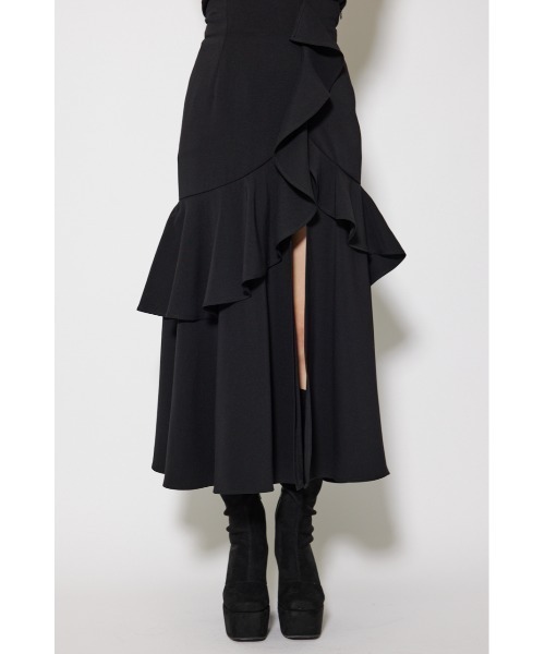 フリルスリットハイウエストスコートショートパンツ 秋服 冬服