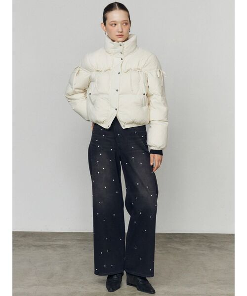 EMODA（エモダ）の「リボンパッファーダウンブルゾン（ダウン