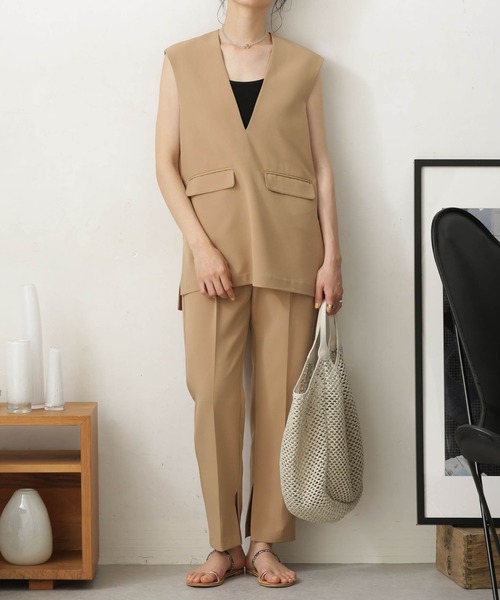 NANO universe（ナノユニバース）の「LB.03/Vネックベスト＋テーパード