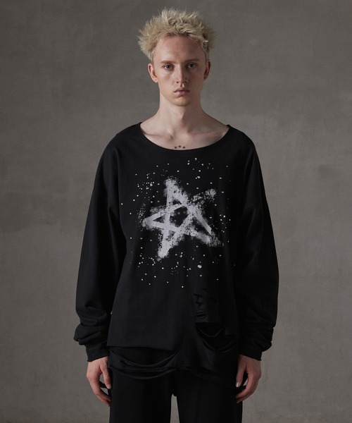 GRANCY（グランシー）の「【GRANCY】LinestoneDesign Graphic Damage