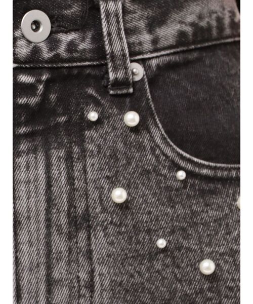MERCURYDUO（マーキュリーデュオ）の「パールデニムパンツ（デニム