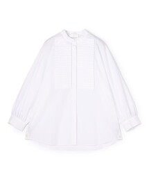 セール】シャイニーオーガンジー シャーリングブラウス（シャツ