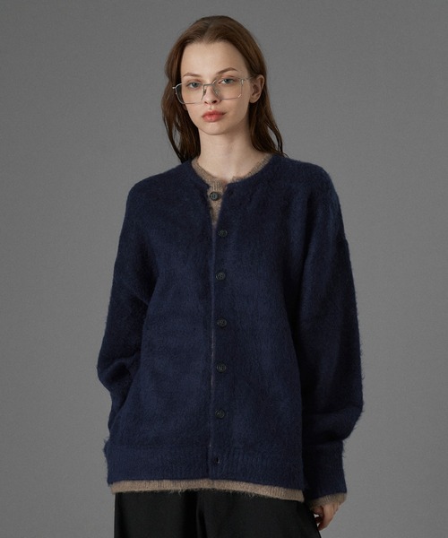 ONCILY（オンシェリー）の「LAYERED EDGE KNIT CARDIGAN / レイヤード