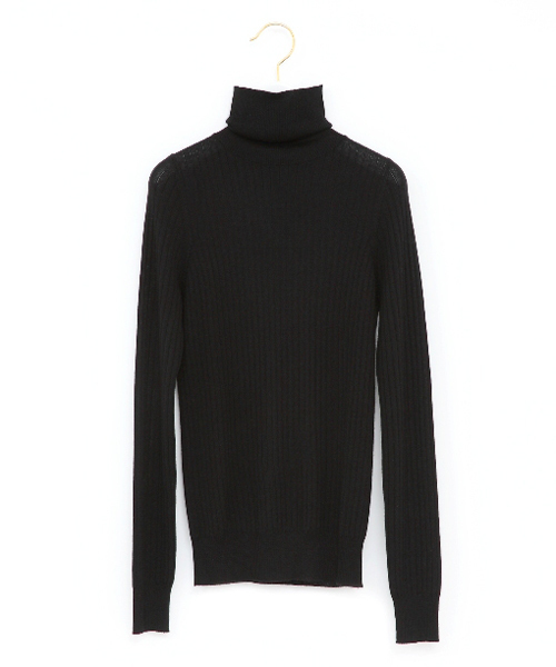 Drawer（ドゥロワー）の「DRAWER カシミヤシルク 18G リブタートル