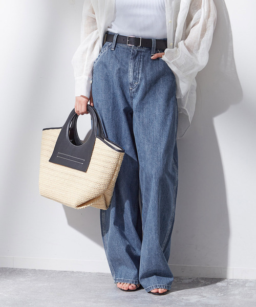 AYA KANEKO×Lee×L'ESSAGE】SUPERSIZED WORK：デニムパンツ（デニム