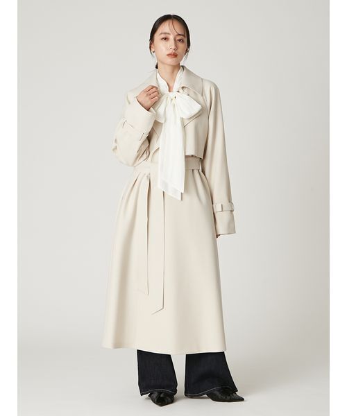 2wayシアーボウタイブラウス／ウォッシャブル（シャツ/ブラウス