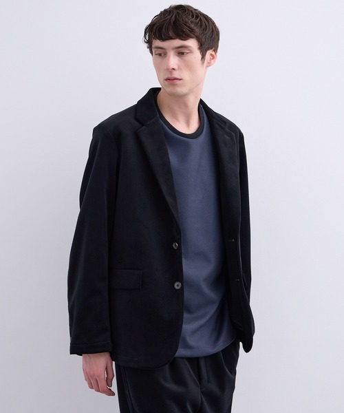 セットアップ着用可能】＋3.6℃ダウンファブリックシングルジャケット