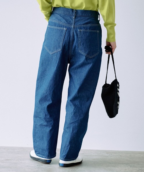 yuni（ユニ ）の「11ozデニム ワイドテーパードパンツ（デニムパンツ