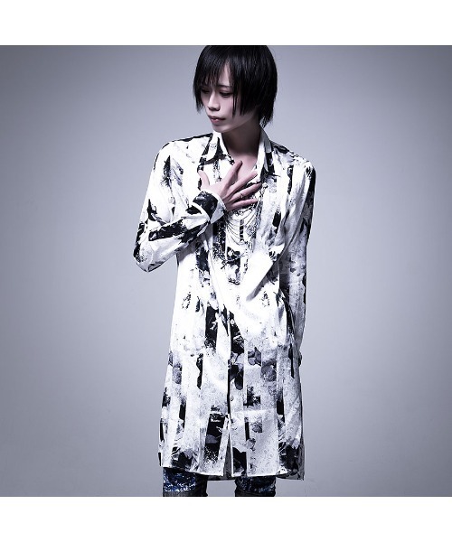 CIVARIZE』ジャガードストライプローズロングシャツ（シャツ/ブラウス