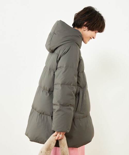 NOLLEY'S（ノーリーズ）の「撥水ダウンショール風フードコート（ダウン