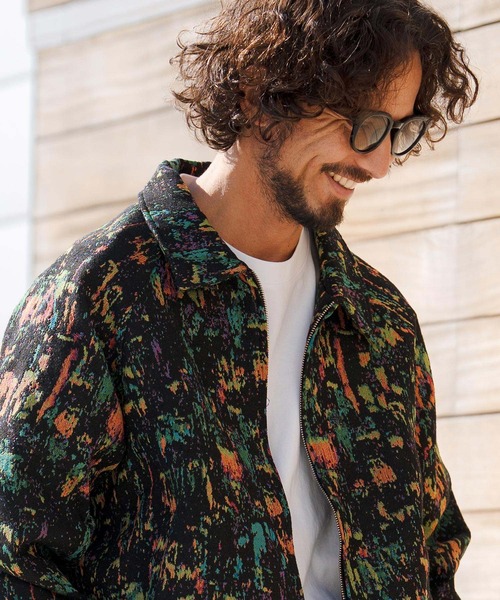 mj11313- Splash Paint Gobelin Blouson ゴブランブルゾン(PF-261-004