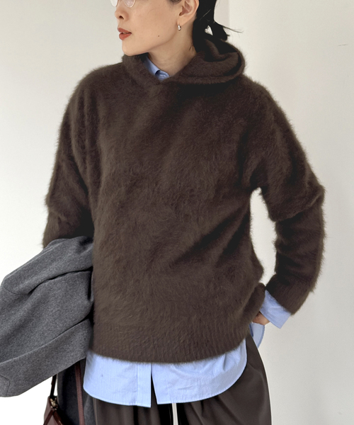 AP STUDIO（エーピーストゥディオ）の「フォックスカシミヤフーディ