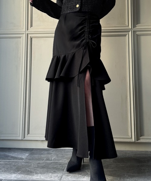 セール】フリルスリットドロストマーメイドスカート（スカート
