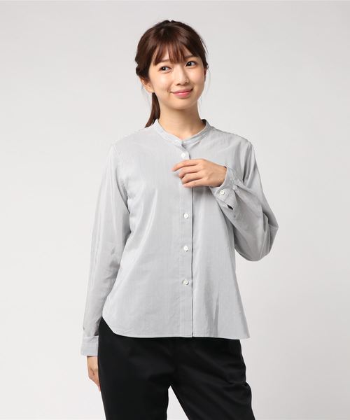 MARGARET HOWELL（マーガレットハウエル）の「STRIPE SILK COTTON