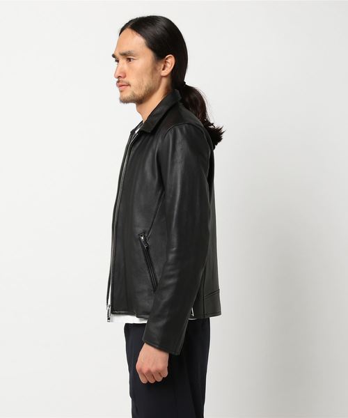 STUDIOUS（ステュディオス）の「【STUDIOUS】ラムレザージップブルゾン