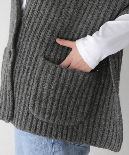 plage（プラージュ）の「SHEPLEY YARNS ストール ベスト（ベスト