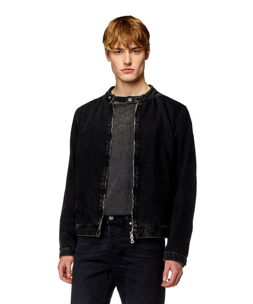 DIESEL（ディーゼル）の「メンズ ジップアップジャケット ブラック