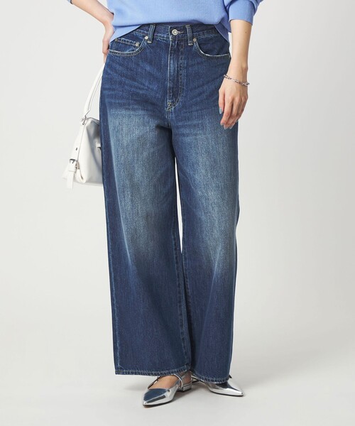 size SHORT/TALLあり］ワイド デニム パンツ（デニムパンツ）｜green