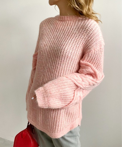 BACK CABLE KNIT（ニット/セーター）｜Ameri（アメリ）のファッション
