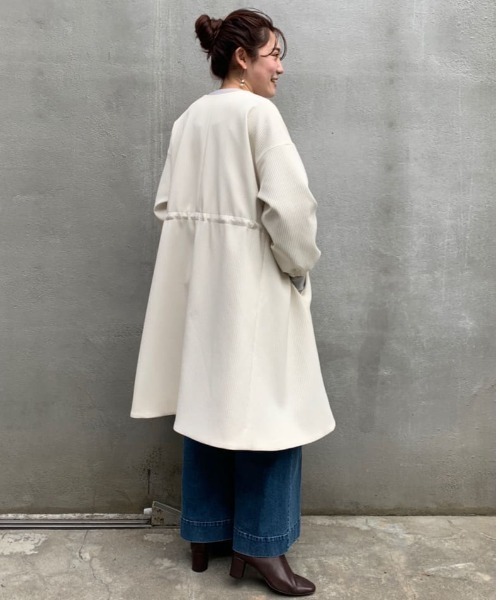 BEARDSLEY（ビアズリー）の「バルーン袖コート（ノーカラーコート