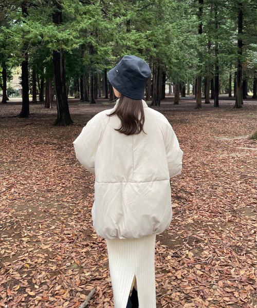 hinari（ヒナリ）の「中綿リボンミドルコート（ブルゾン）」 - WEAR