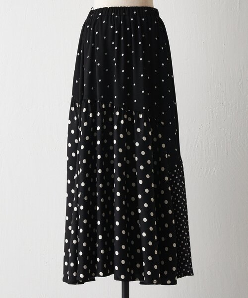 ドットパッチワークロングスカート（スカート）｜BEARDSLEY