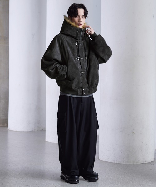 CLEL（クレイル）の「【CLEL】Fireman Tech Fade N-2B Flight Jacket