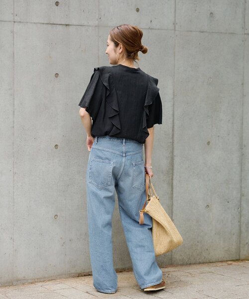 FRAMeWORK（フレームワーク）の「デニムストレートパンツ（デニム