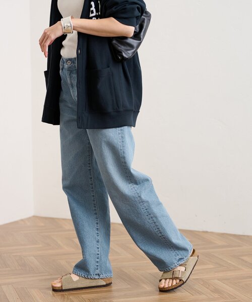 FRAMeWORK（フレームワーク）の「デニムストレートパンツ（デニム