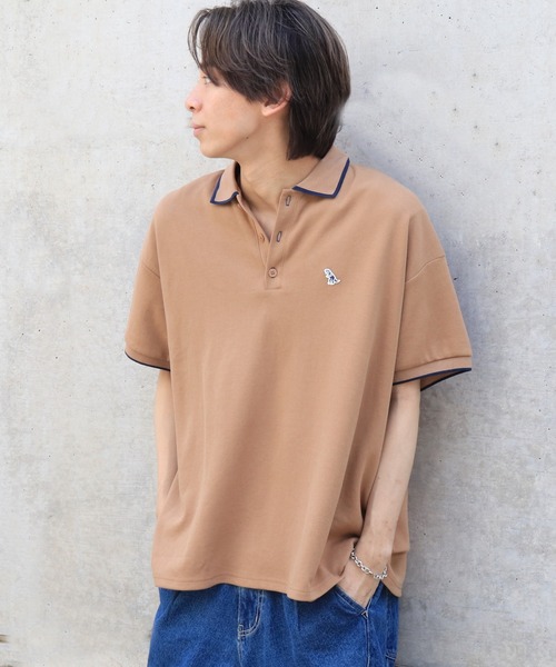 セール】【m:rex】ミニ恐竜ワッペンポロシャツ（ポロシャツ）｜DOUBLE