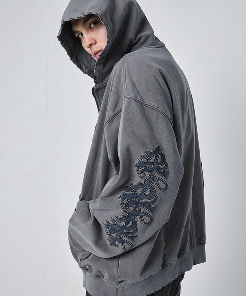 A'GEM/9 × .kom 『SUPPLIER/サプライヤー』 Studs Cross Patch Zip