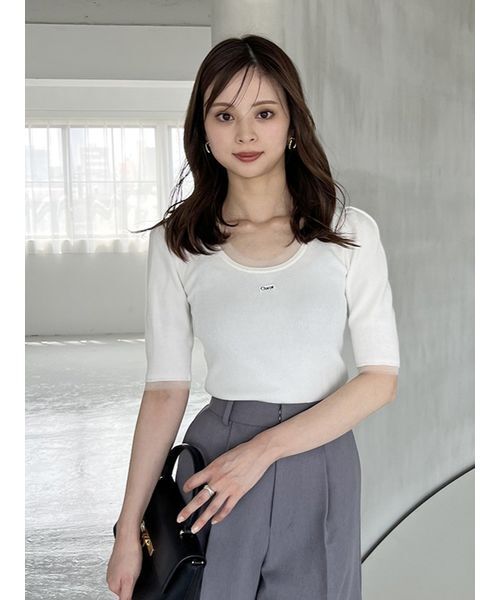 セール】【Chacott】リブニットプルオーバー（ニット/セーター