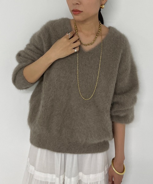 LOUNGEDRESS（ラウンジドレス）の「FURカシミヤVニット（ニット