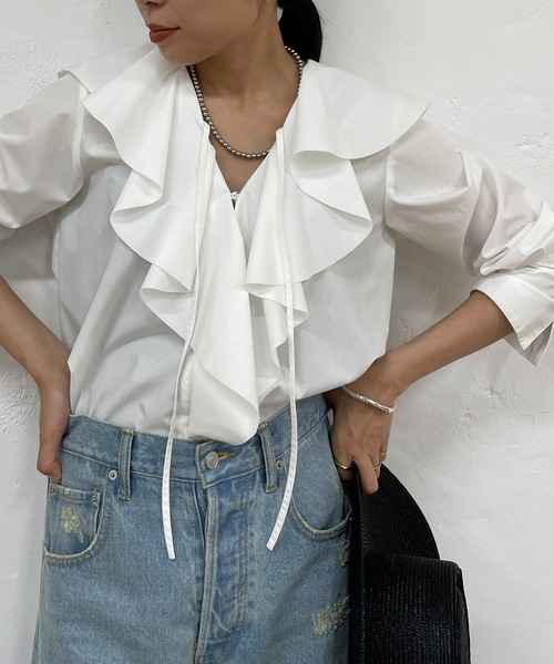 LOUNGEDRESS（ラウンジドレス）の「フリルカラーシャツ（シャツ