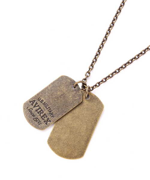 AVIREX（アヴィレックス）の「ドッグタグ ロゴ シルバー/ DOG TAG LOGO