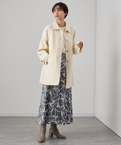 セール】ウールトロピカルプリントアシメタック スカート（スカート