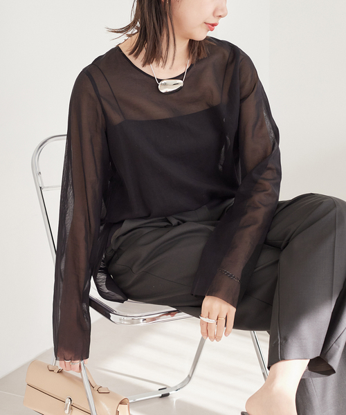 セール】【R'IAM】シアーブラウス（シャツ/ブラウス）｜Plage