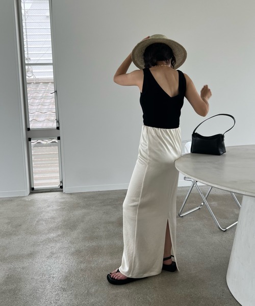 ENOF（イナフ）の「ace long straight skirt（スカート）」 - WEAR