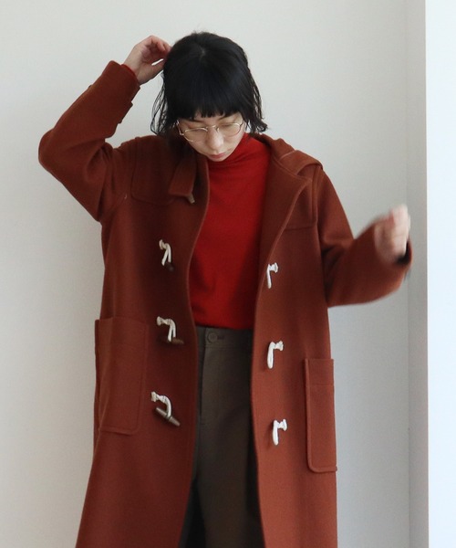 yuni（ユニ ）の「super100 Wool ロングダッフルコート（ダッフル
