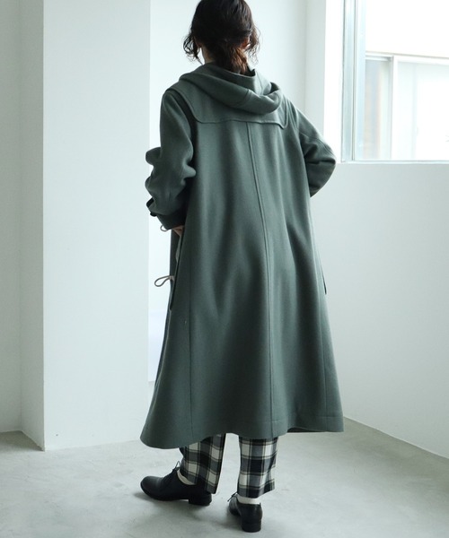 yuni（ユニ ）の「super100 Wool ロングダッフルコート（ダッフル