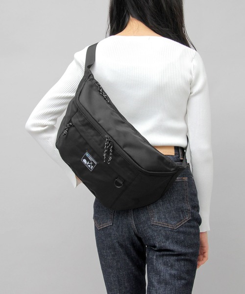 撥水ポリエステル 大容量 BIG ショルダー ウエストバッグ（ボディ