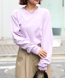 ラベンダー」に該当するレディースのTシャツ/カットソーファッション