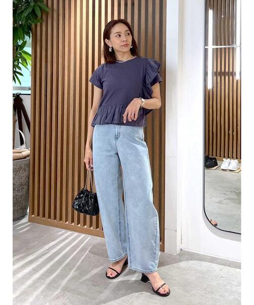 ◇【3サイズ展開XS-M】デニムエッグパンツ【低身長サイズ有】（デニム