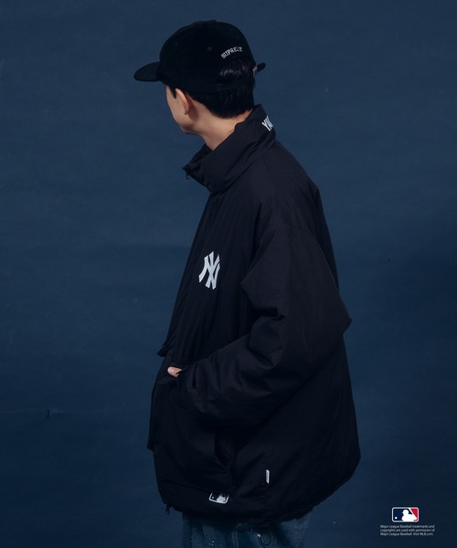 Perushu（ペルーシュ）の「Perushu ×MLB 中綿スタンドネックブルゾン