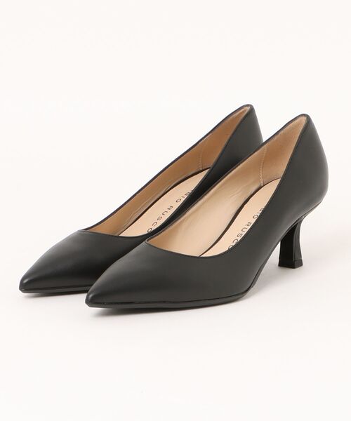 セール】【FABIO RUSCONI】ポインテッドトゥ レザー パンプス