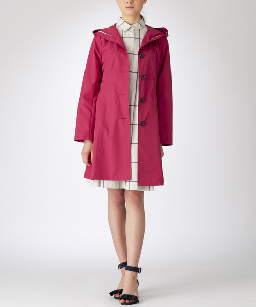 ブルーレーベル ウェザープルーフ ポケッタブルレインコート ブルー