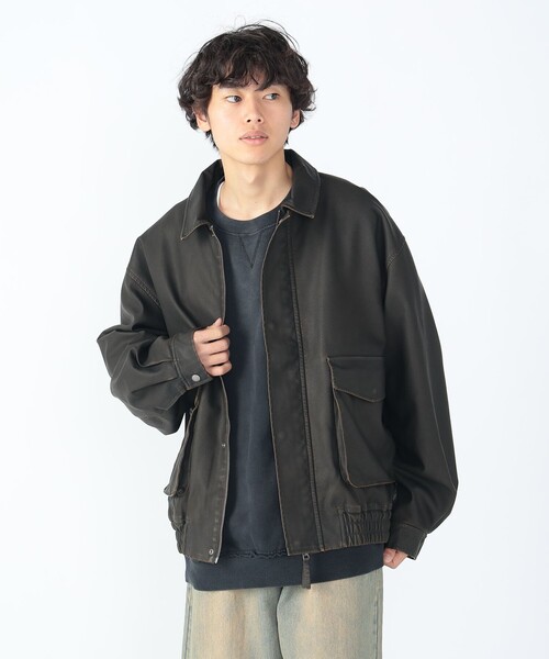 セール】【完売間近】クラシック フェイクレザー ブルゾン/Classic